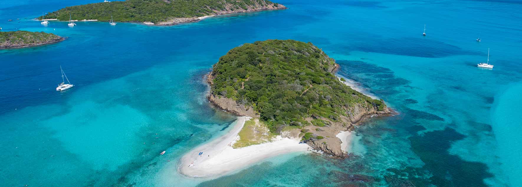 Grenadines Tobago Cays Plage de Baradal - Catlante