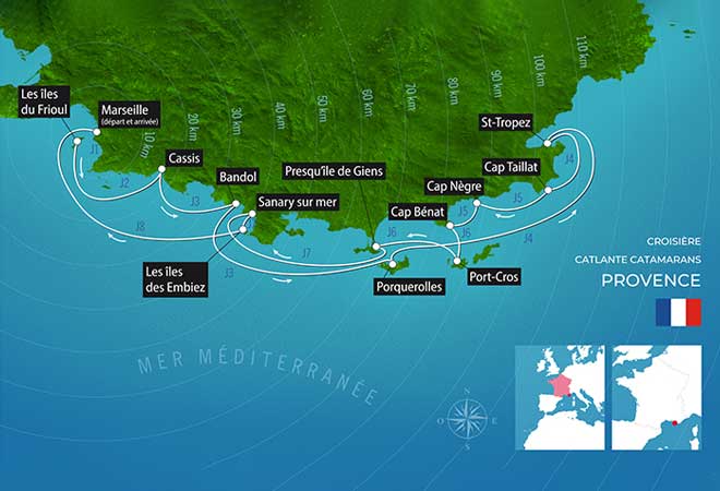 Provence de Marseille à Saint-Tropez -  8 jours