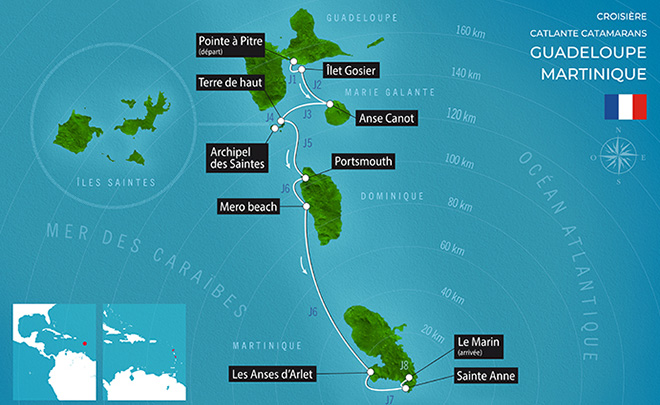 Guadeloupe, Dominique, Martinique - 8 jours
